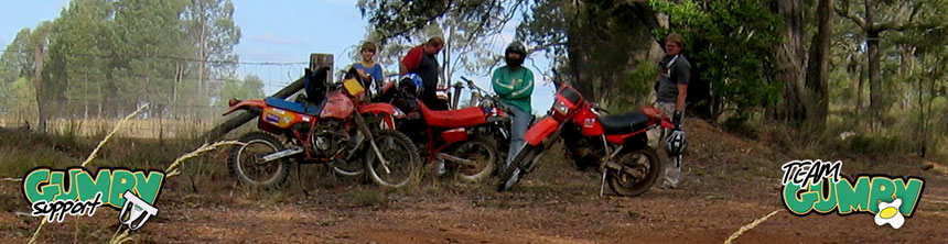 Photo of group ride at Pratten in 2007.