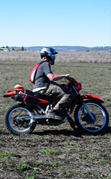 Image of Chookchaser Trev riding his KLR250